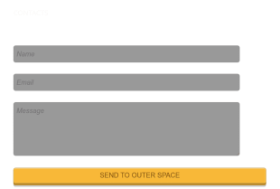 Contact Form Space Theme