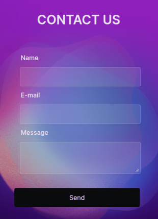 Artistic Contact Form Template
