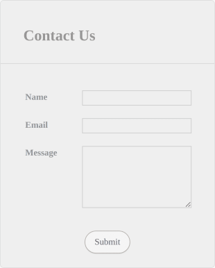 Contact Form With Captcha Gray Theme Form Template