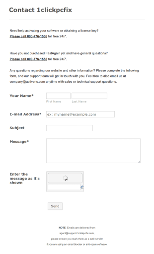 Contact Form With Company Address And Company Details