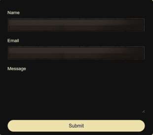 Game Contact Form Template