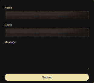 Game Contact Form Template