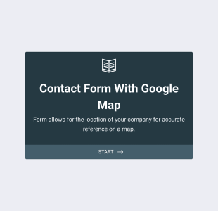 Contact Form With Google Map Form Template