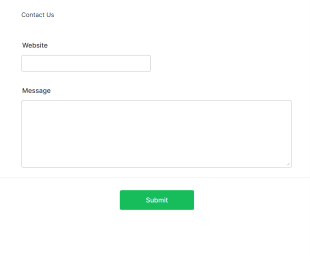 Contact Form With Header And Footer (Customized) Form Template