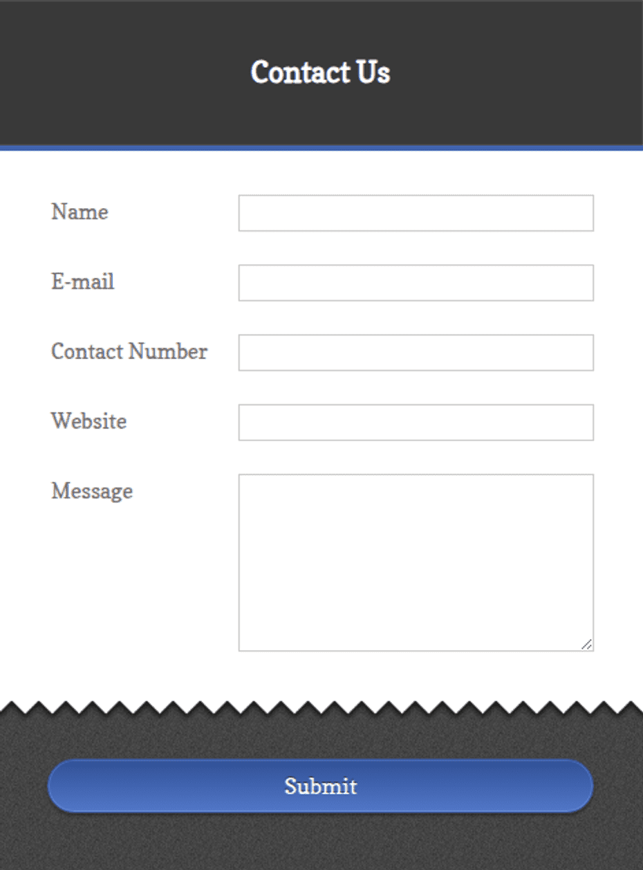 Form With Header Contact Form with Fancy Header and Footer Form Template | Jotform