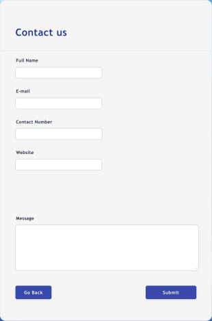 Contact Form With Page Break Message