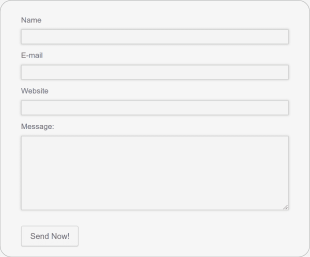 Contact Form With Round Corners Form Template