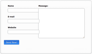 Contact Form With Rounded Theme Blue Button