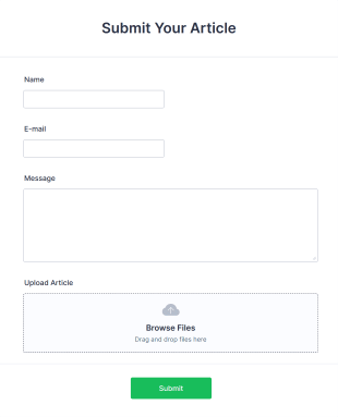Submit Your Article Form Template