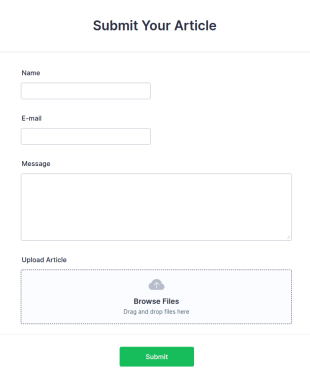 Submit Your Article Form Template