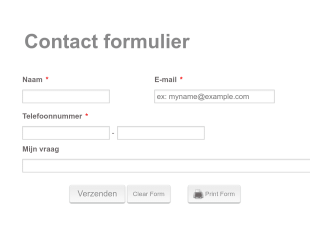 Contact Formulier