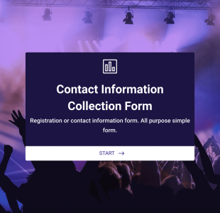 Contact Information Collection Form Template