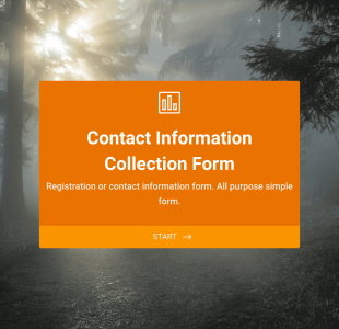 Contact Information Collection Form Form Template