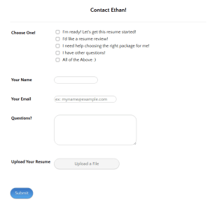 Contact Me TRD Form Template
