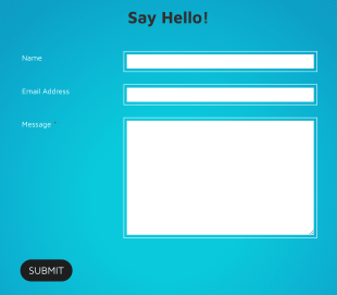 Contact Page Blue And Responsive Form Template