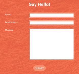 Contact Page Orange And Responsive Form Template