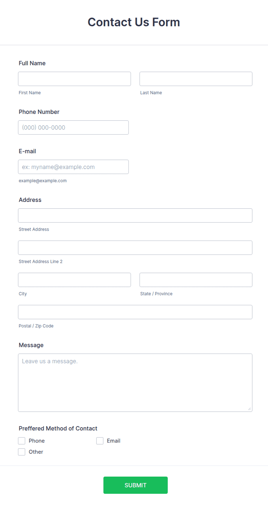 Contact Us Form Template | Jotform