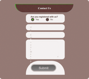 Contact Us Grid Frame Theme Form Template