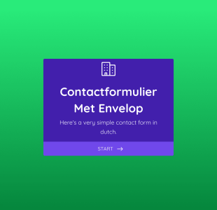 Simpel Contact Formulier Form Template