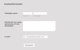 Contactformulier