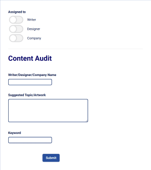 Content Idea Suggestion Form Template