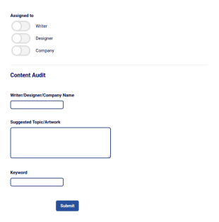 Content Idea Suggestion Form Template