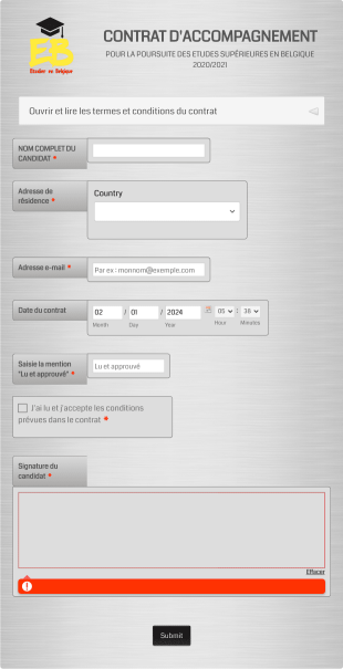 Contrat D'accompagnement