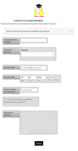 Contrat D'accompagnement