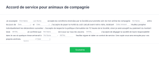 Contrat De Service De Garde D'animaux Form Template