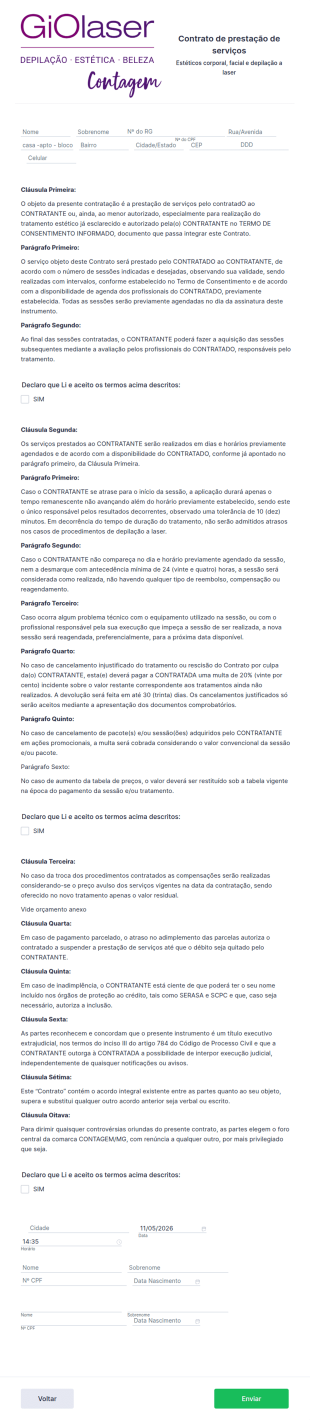 Contrato De Prestação De Serviços