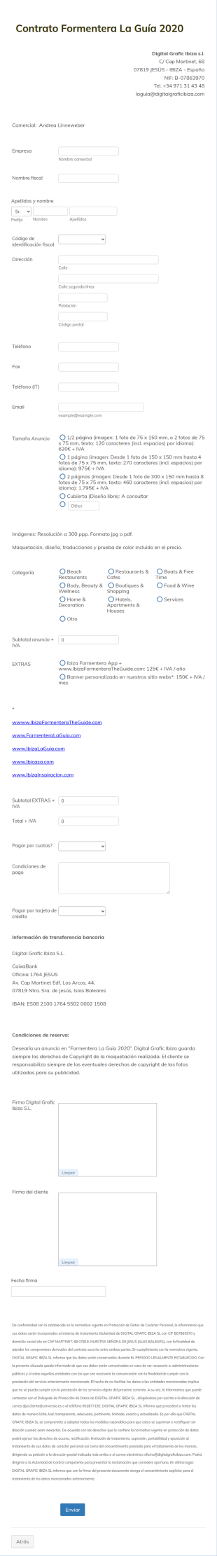 Contrato De Publicidad Y Diseño Gráfico Digital