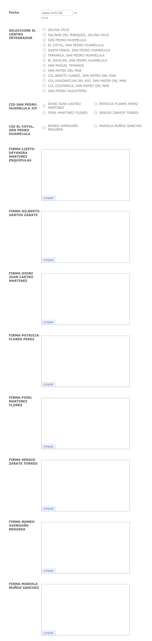 Control De Asistencia A Centro Integrador
