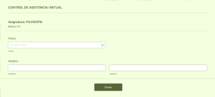 Control De Asistencia Form Template