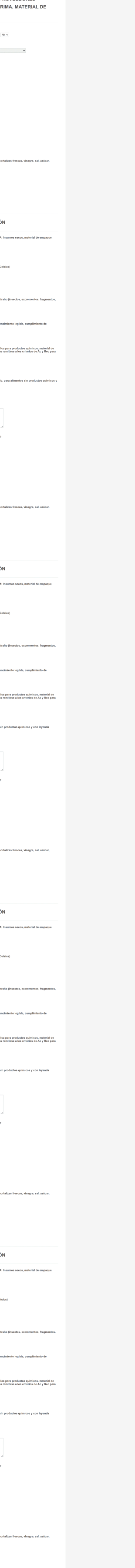 Control De Ingreso De Materia Prima