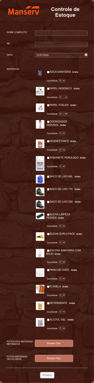 Controle De Estoque E Epi's