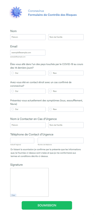 Contrôle Des Risques COVID 19