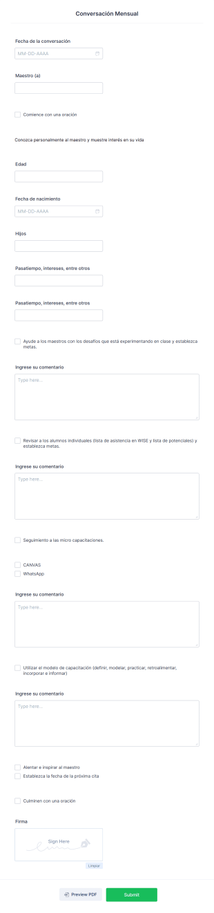 Conversacion Mensual