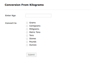Conversion From Kgs To Common Mass Weight Form Template