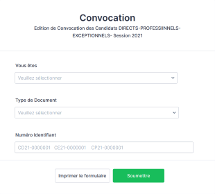 Convocation Form Template
