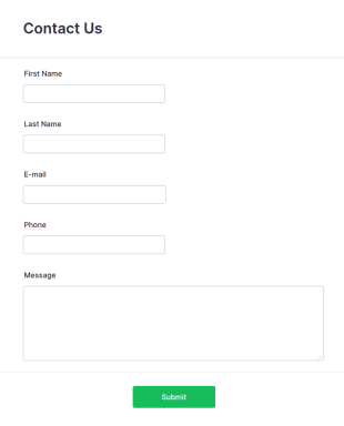 Modern Contact Form Template