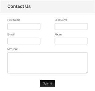Modern Contact Form Template