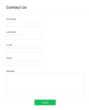 Modern Contact Form Template