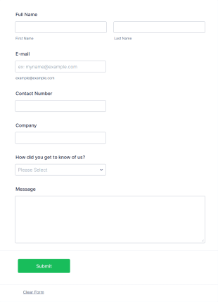 Software Product Demo Request Form Template
