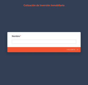 Cotización De Inversión Inmobiliaria Form Template
