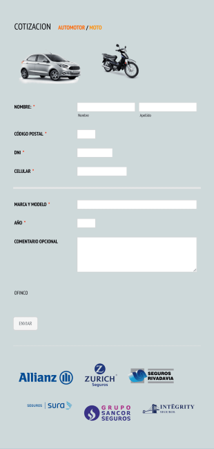 Cotización Seguro Auto Moto