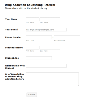 Counseling Referral Form Template