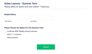 Course Enquiry Form Template