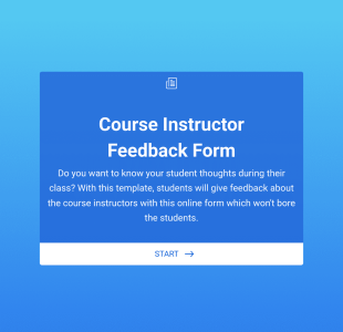 Course Instructor Feedback Form Template