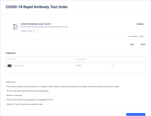 COVID 19 Rapid Antibody Test Order Form Template