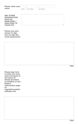 CYGNET Covid 19 Risk Assess Form Template